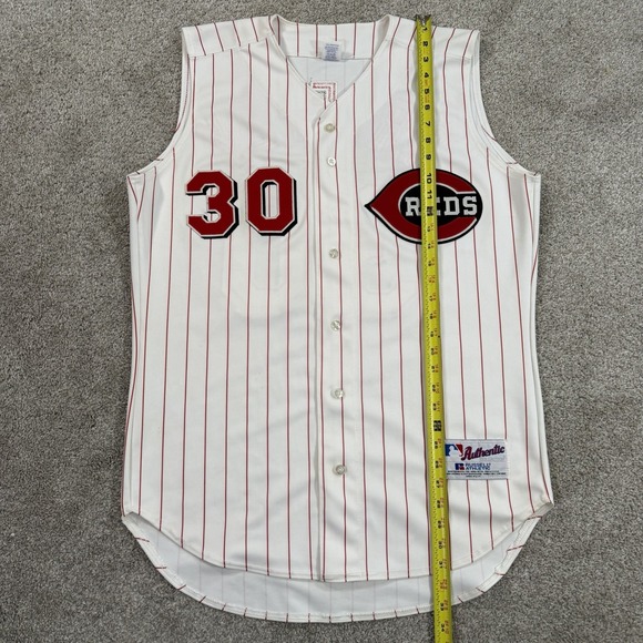 Ken Griffey Jr #30 Cincinnati Reds Authentic On-Field Russell Vest Jersey 44 (L) - Picture 7 of 11